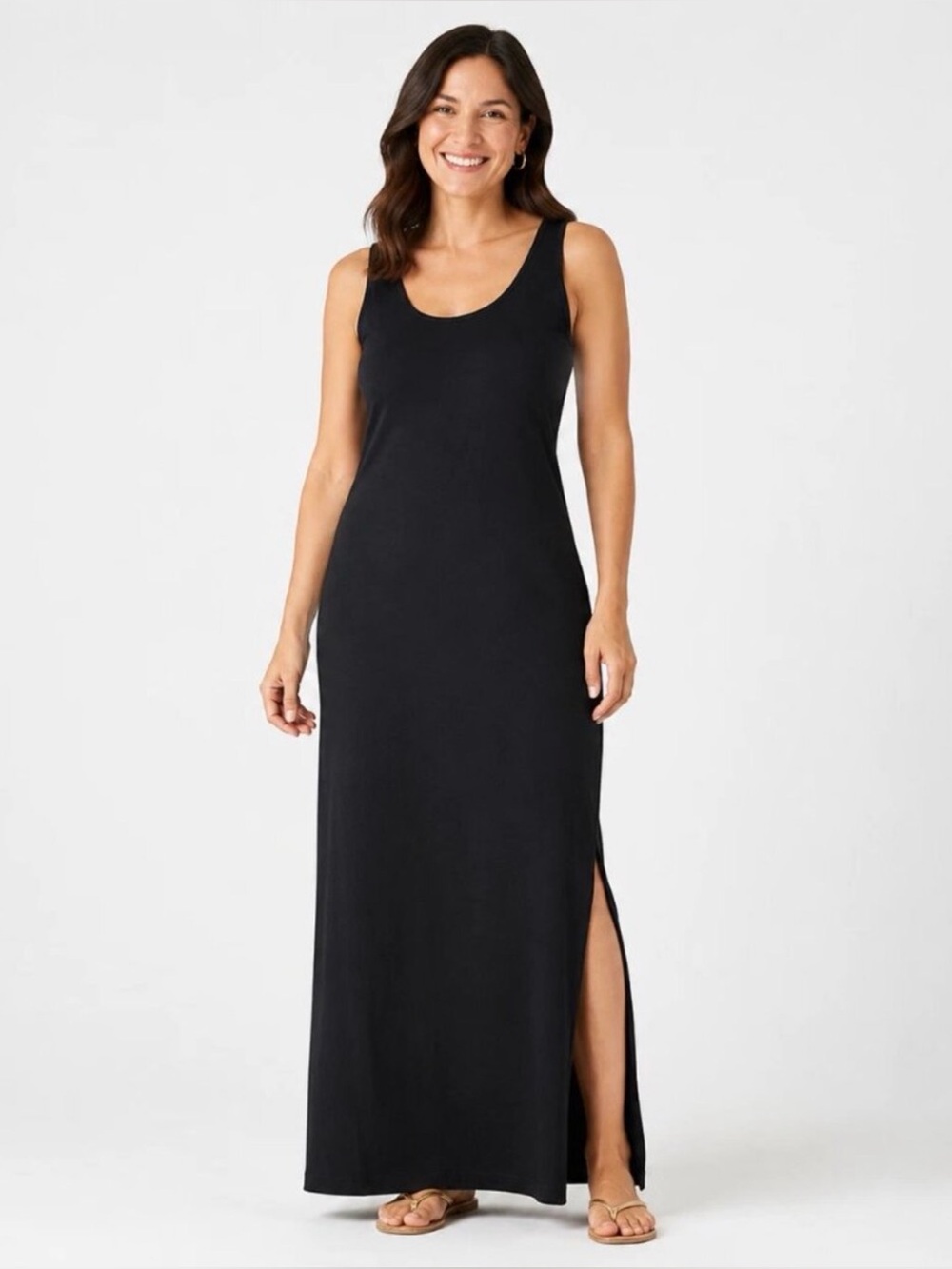 CHICO’S Travelers Classic Black Maxi Tank Dress Size 3 Women’s XL